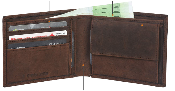 Με Αρχικά, Μήνυμα Δερμάτινο Πορτοφόλι - Image 3