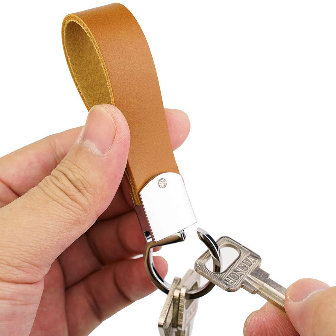 Δερμάτινο Μπρελόκ με συντεταγμένες συνάντησης, γνωριμίας - Image 2