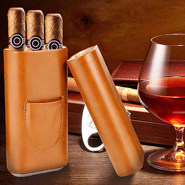 Θήκη για Πούρα, Δερμάτινη με Όνομα, Μήνυμα με Χάραξη - Image 3