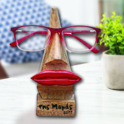 Ξύλινη Βάση Στήριξης, για γυαλιά, με χάραξη Όνομα