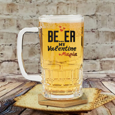 Beer My Valentine Ποτήρι με Όνομα