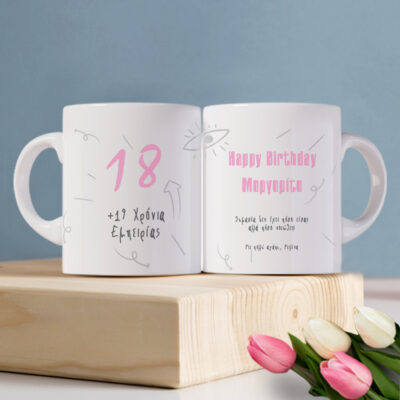 Για γενέθλια κούπα με εκτύπωση Ονόματα, Ηλικία