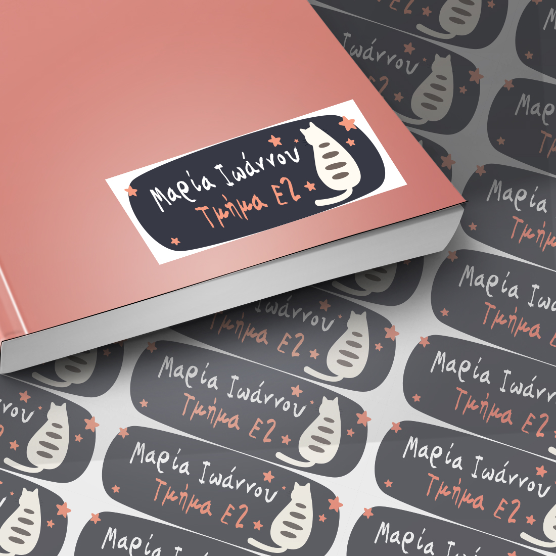 Με ονοματεπώνυμο Αυτοκόλλητες Ετικέτες για σχολείο