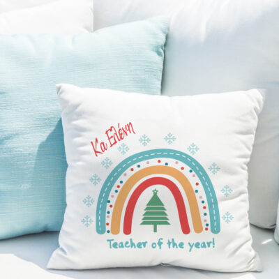 Διακοσμητικό Μαξιλάρι με Όνομα, Μήνυμα, Δώρο για Δασκάλα
