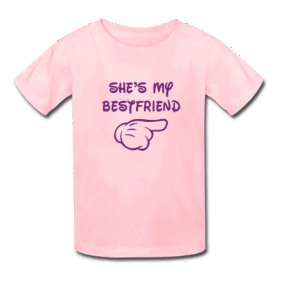 Ροζ Παιδικό Μακό με Στάμπα She’s My Βest Friend