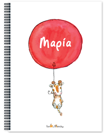 Τετράδιο Σπιράλ για Κορίτσια με Μπαλόνι