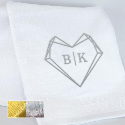 Με Αρχικά Κεντημένα Σετ ή Μεμονωμένες Πετσέτες