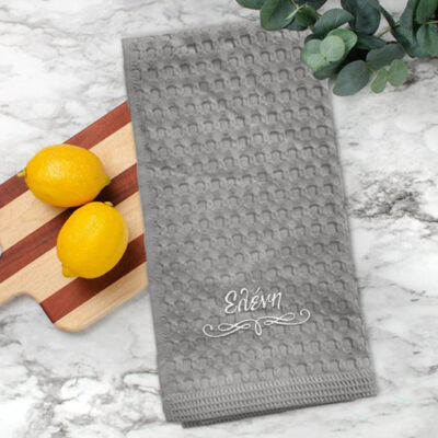 Με κεντημένο Όνομα Πετσέτες Κουζίνας