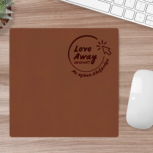 Δερμάτινο Mouse Pad με Ονόματα για γραφείο - Image 4