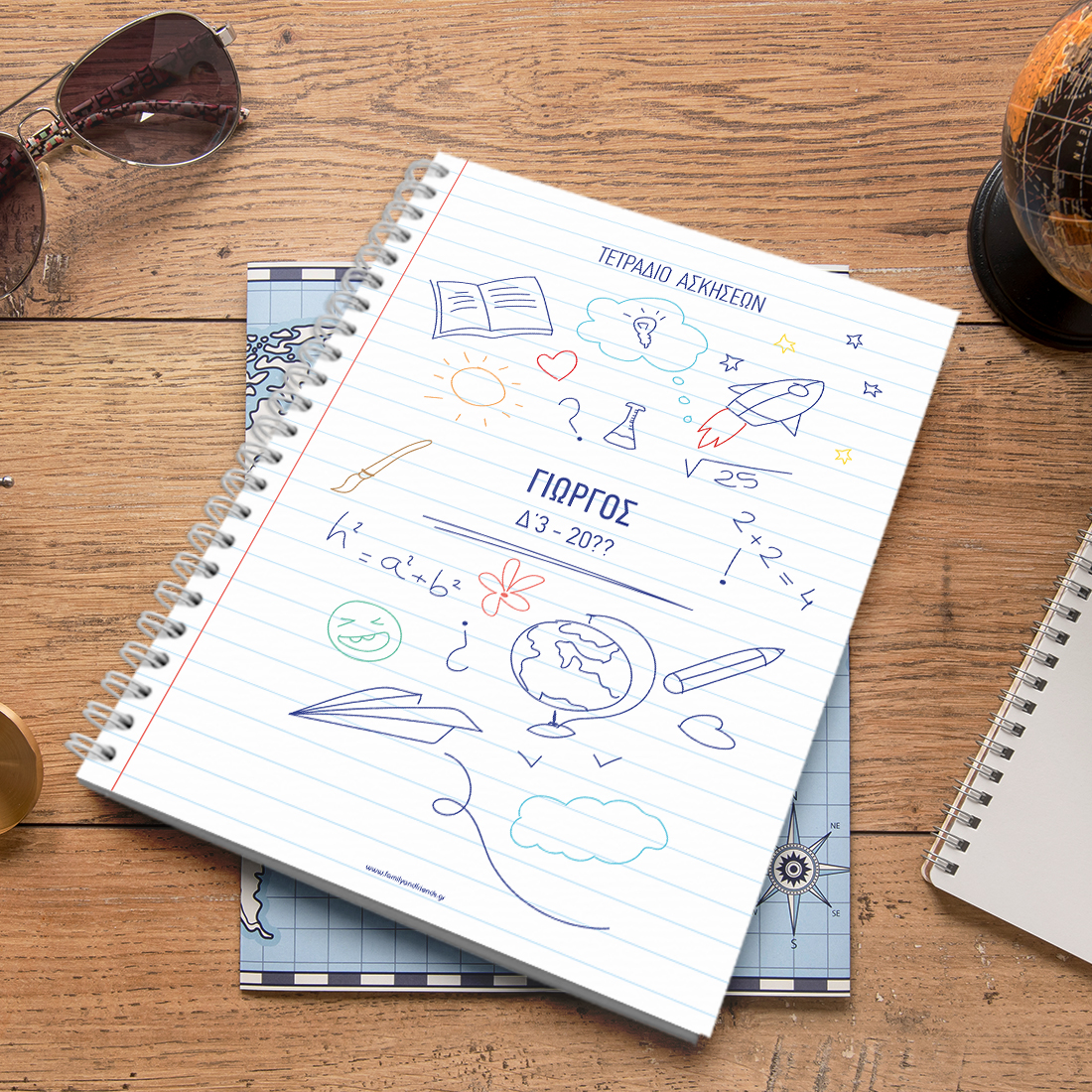 Προσωποποιημένο Τετράδιο Α4 με όνομα για Δημοτικό, με Φωτογραφία - Image 2