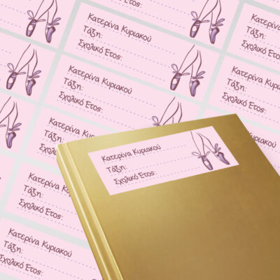 Σχολικές Ετικέτες με πουέντ Αυτοκόλλητες για Βιβλία, Τετράδια