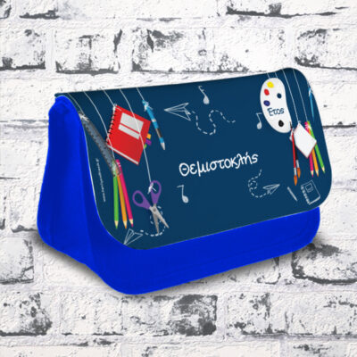 Κασετίνα με Ξυλομπογιές, Υφασμάτινη με Όνομα, Έτος