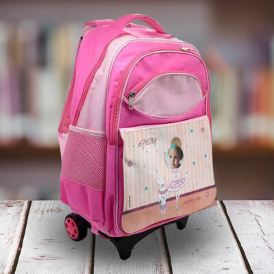 Τσάντα με ροδάκια & Πλάτης, με Φωτογραφία, Όνομα