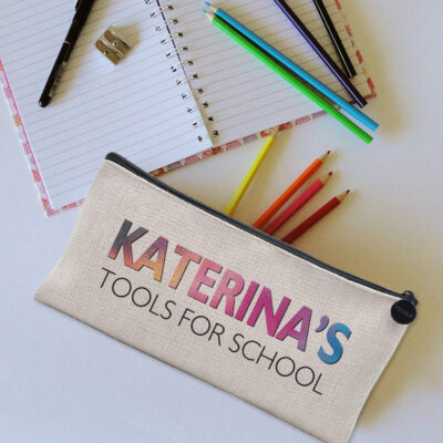 Κασετίνα Λινή με Μήνυμα, Όνομα Προσωποποιημένη