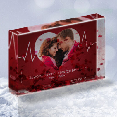 Ευχές, Ονόματα και Φωτογραφία, Κορνίζα με αιωρούμενες καρδούλες