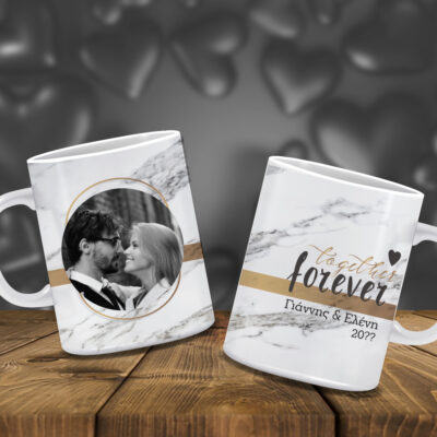 Κούπα με Φωτογραφία Together Forever, εκτύπωση Ονόματα