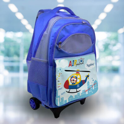 Σχολική Τσάντα με Ροδάκια, με Ελικόπτερο Patrol, Όνομα, Έτος