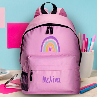 Τσάντα Πλάτης για Δημοτικό, Γυμνάσιο, με Όνομα για Κορίτσια