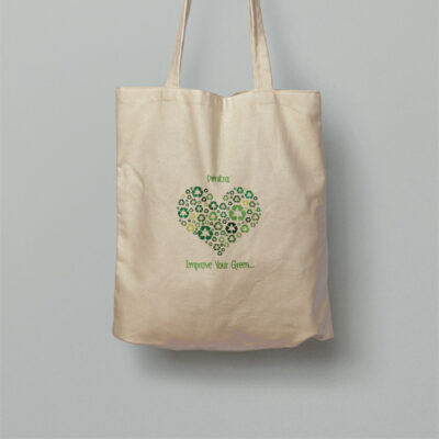 Τσάντα Αγορών Οικολογική με Όνομα, Improve your Green
