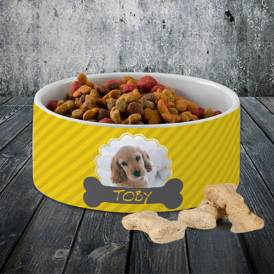 Κεραμικό Μπόλ για Σκύλο Προσωποποιημένο με Όνομα και Φωτογραφία