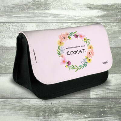 Στεφάνι από Λουλούδια σε Κασετίνα με Όνομα, Έτος