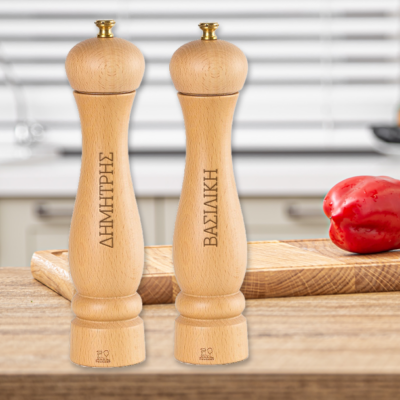 PEUGEOT Μύλος για Πιπέρι, Αλάτι με Ονόματα με χάραξη laser