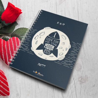 Τετράδιο I love you to the moon & Back με Ονόματα