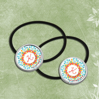 Λαστιχάκια Μαλλιών με Αρχικό Ονόματος για Κορίτσια