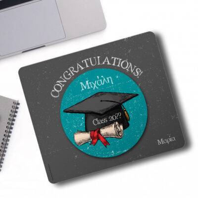 Mouse Pad για αποφοίτηση Congratulations με Όνομα