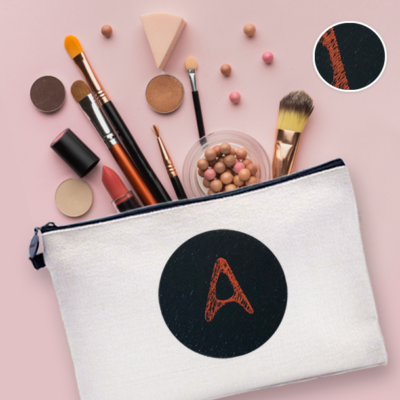 Κεντημένο – Embroidered – με Αρχικό, Λινό Νεσεσέρ για Γυναίκες