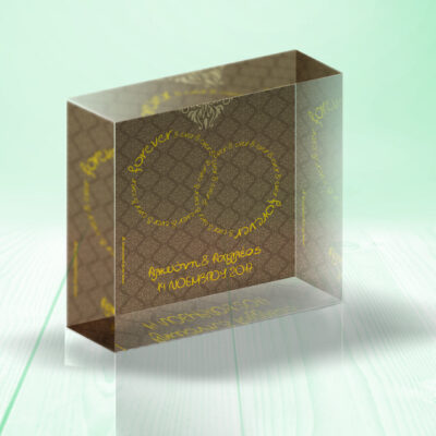 Forever, Διακοσμητικό Plexiglass για Επέτειο με Ημερομηνία