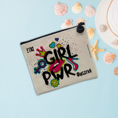 Πορτοφολάκι Power Girl για Γυναίκα, Προσωποποιημένο με Όνομα