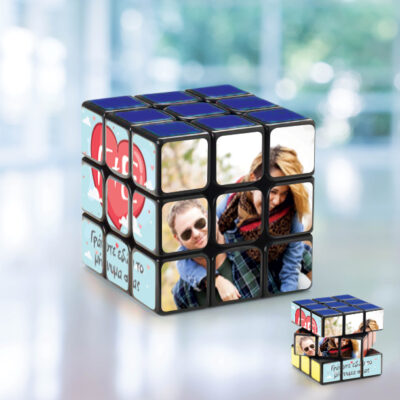 Κλασικός κύβος, παζλ Rubik παιχνίδι προσωποποιημένο με Φωτογραφία