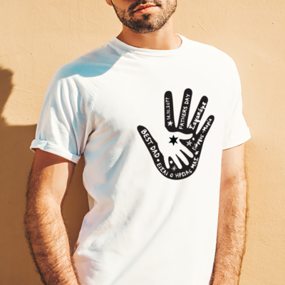 Φτιάξτε Μακό, T-shirt Best Dad, Father's Day με Ονόματα