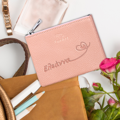 Πορτοφόλι Γυναικείο με Όνομα, Δερμάτινη