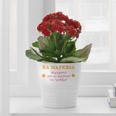 Ευχαριστώ, σε Λευκή Γλάστρα με Ονόματα