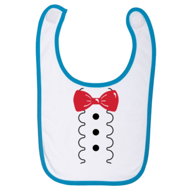 Βρεφική Σαλιάρα για Μωρά Αγοράκια, με Στάμπα Παπιγιόν