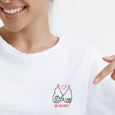 Φτιάξτε T-shirt, Μακό με Αρχικά, Ημ/νία