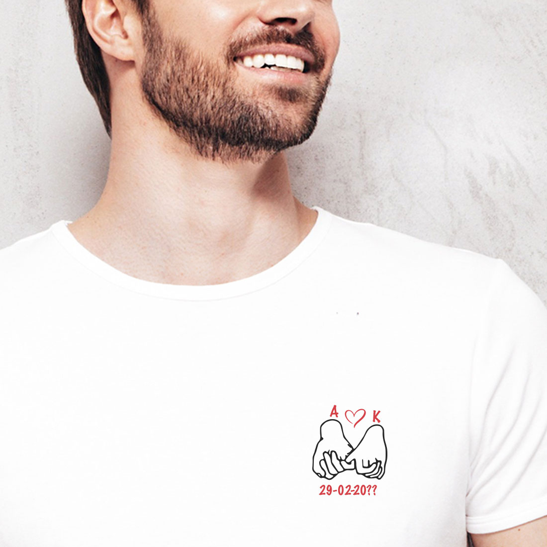 Φτιάξτε T-shirt, Μακό με Αρχικά, Ημ/νία - Image 2