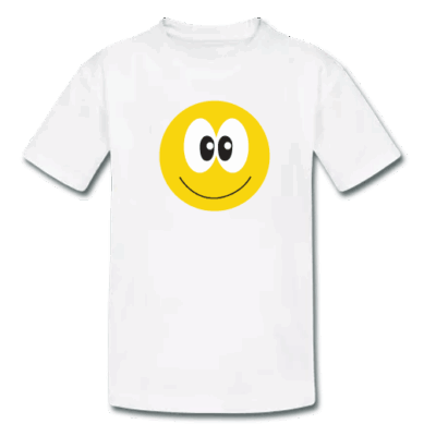 Λευκό Παιδικό Μακό με Στάμπα Smile