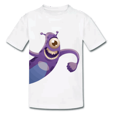 Παιδικό Μπλουζάκι με Μοβ Τερατάκι