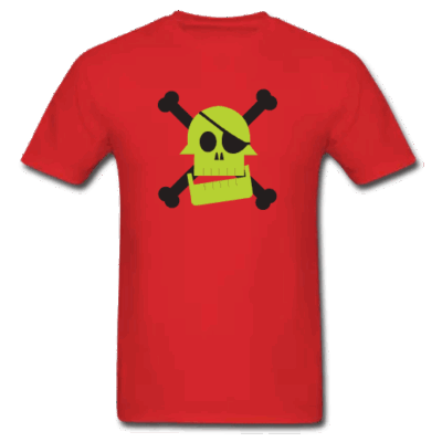 Κόκκινο Ανδρικό Μακό Με Πειρατή