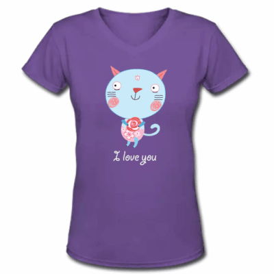 Γυναικείο Μακό με Λαιμόκοψη V και Πολύχρωμη Στάμπα