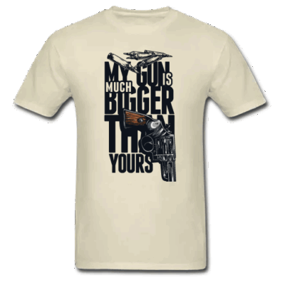 Αντρικό T-shirt My Gun Is Much Bigger