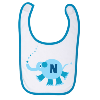 Σαλιάρα για Μωρά, με Αρχικό Γράμμα Ονόματος