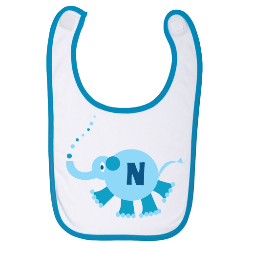 Σαλιάρα για Μωρά, με Αρχικό Γράμμα Ονόματος