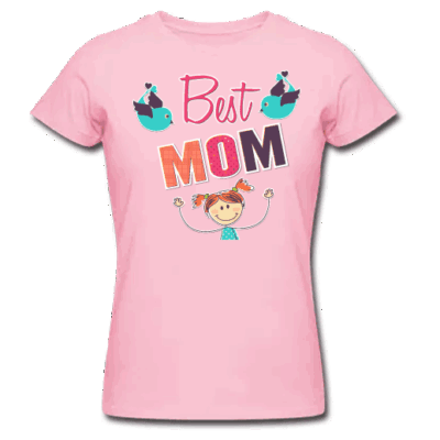 Ροζ T-shirt Best Mom