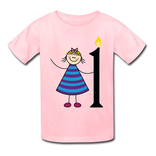 Ροζ Παιδικό Μακό για τα Πρώτα Γενέθλια