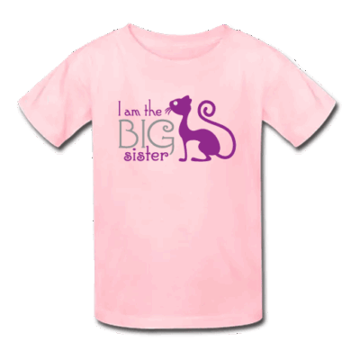 Ροζ Παιδικό Μπλουζάκι I am the Big Sister