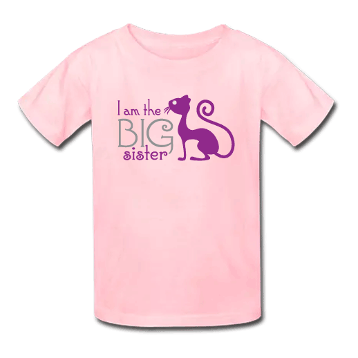 Ροζ Παιδικό Μπλουζάκι I am the Big Sister